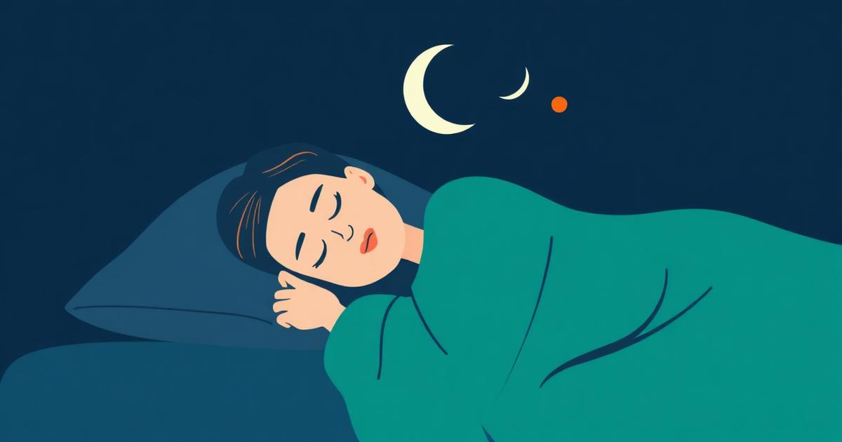 Person sleeping peacefully in soft morning light